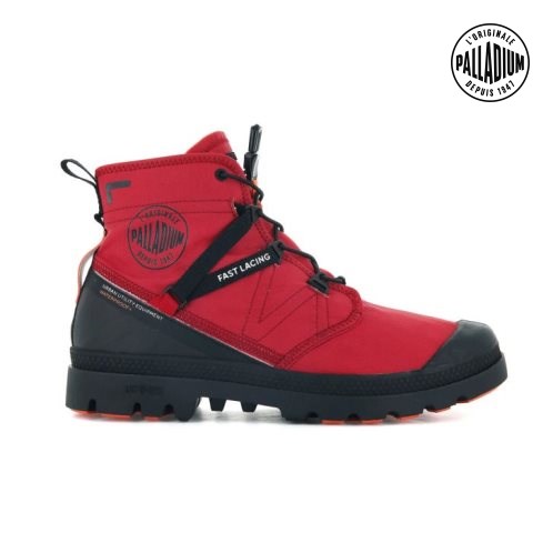 Bottes Palladium Pampa Travel Lite+ Imperméables Femme Rouge | FR TVD124E